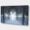 Designart - Winter Forest with Dark Woods - Landscape Canvas Art Print